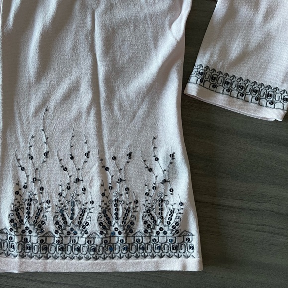 AD Originals Two Piece Cardigan & Sleeveless Top - Pink & Sequins - Size XL - Picture 5 of 16